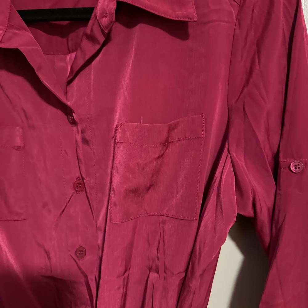 *Pink Button-Up Dress - Picture 3 of 7